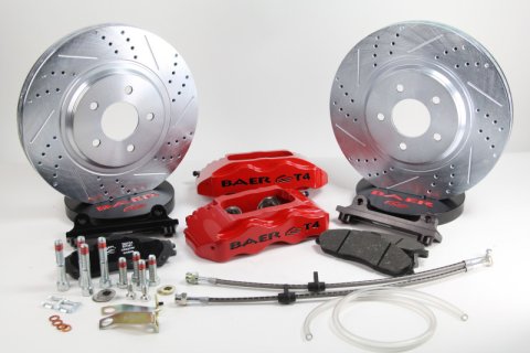 Baer Brakes 88-96 Chevrolet Corvette 13in Track4 Front SDZ Brake Kit - Black