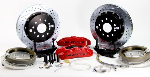 Baer Brakes 65-70 Chevrolet Biscayne 14in Pro+ Rear SDZ Brake Kit - Red