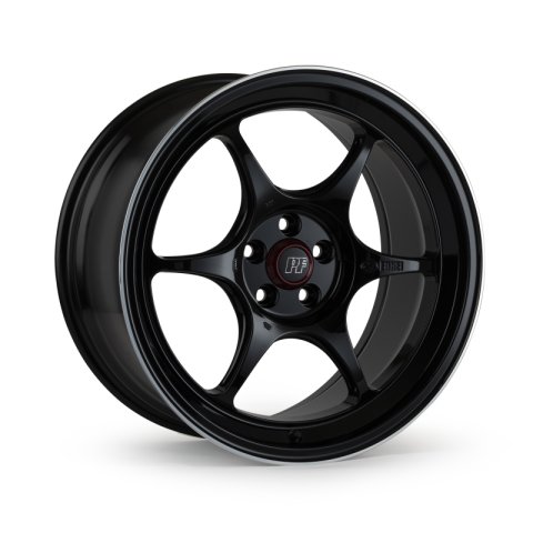 Enkei PF06 17x9 5x100 22mm Offset 75mm Bore Black Machined Wheel ** SPECIAL ORDER**