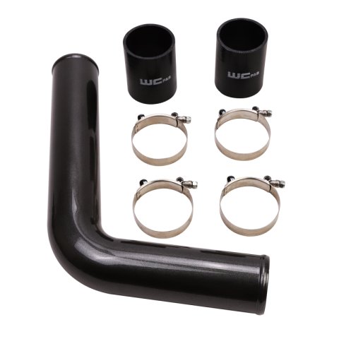 Wehrli 03-07 Cummins 5.9L Driver Side 3in Intercooler Pipe - Sparkle Granny Smith