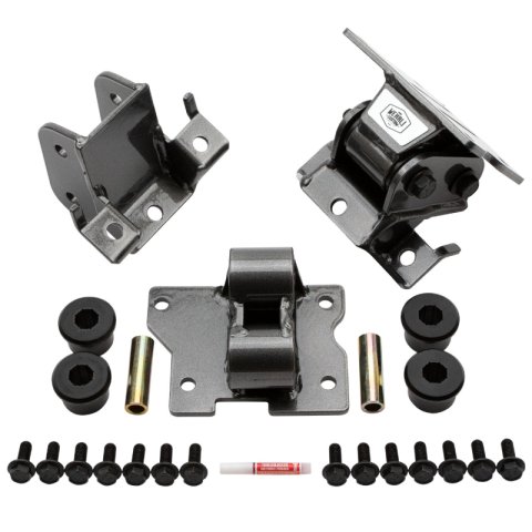 Wehrli 01-10 GM Duramax LB7/LLY/LBZ/LMM Heavy Duty Engine Mount - Semi-Gloss Black