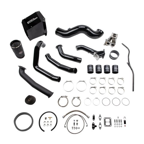 Wehrli 01-04 GM Duramax LB7 S400 Single Turbo Install Kit - Candy Red