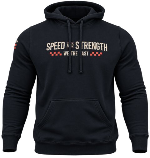 Speed and Strength We the Fast Hoody Black - 3XL