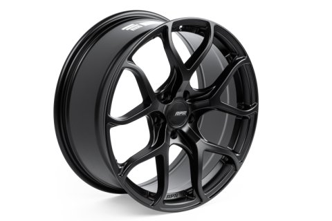 APR A01 Flow Formed - 19X8.5 - 5x112 - ET45 - Satin Black Wheel