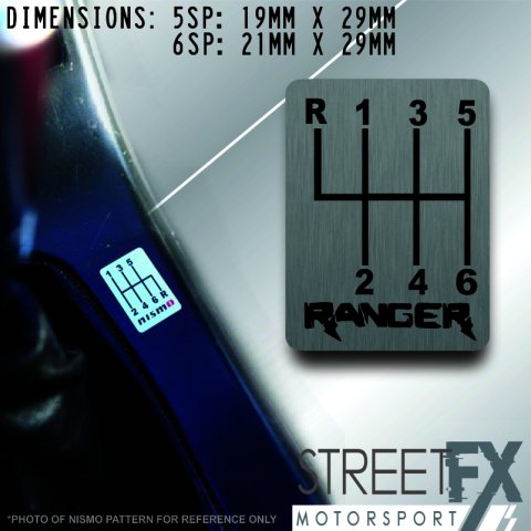 RANGER GearShift H-Pattern  - 5 Speed - R Top Left