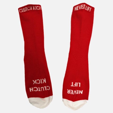 Clutch Kick Never Lift Socks - Red