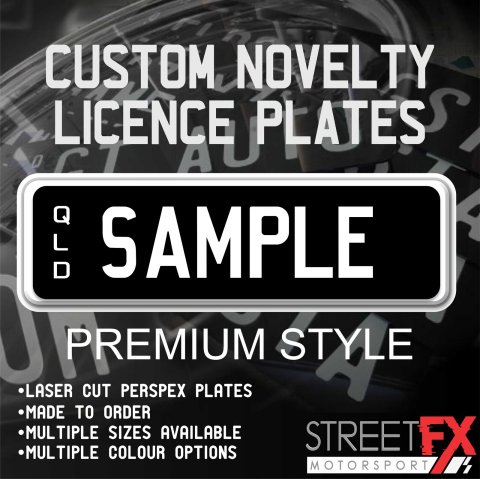 Custom Novelty Licence Plates - Premium Style