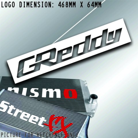 Greddy Intercooler cooler front mount stencil Sticker Decal car jdm drift race