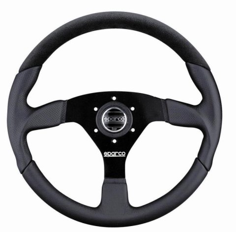 Sparco Steering Wheel L505 Lap 5 Blk/Blk/Blk