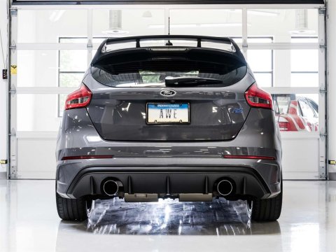 AWE Tuning Ford Focus RS Touring Edition Cat-Back Exhaust - Non-Resonated - Diamond Black Tips