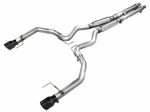 AWE 2024 Ford Mustang GT Fastback S650 RWD Track Edition Cat-Back Exhaust w/ Dual Diamond Black Tips