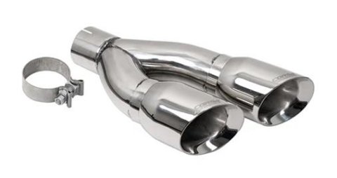 Corsa 2022-2024 Toyota Tundra 4WD 4in Single Side Dual Outlet Tip Kit - Polished