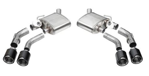 Corsa 2016-2024 Chevrolet Camaro SS / ZL1 Valved Axle-Back Exhaust w/ Carbon Fiber Quad Tips
