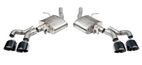 Corsa 22-25 Caddy CT5-V Blackwing 3in Axle-Back - Act. Exh. - Dual Rear Exit - Twin 4.5in Tips - Blk