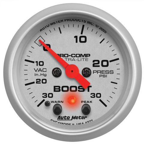 Autometer Ultra-Lite 52mm 30 PSI Electronic Boost Gauge