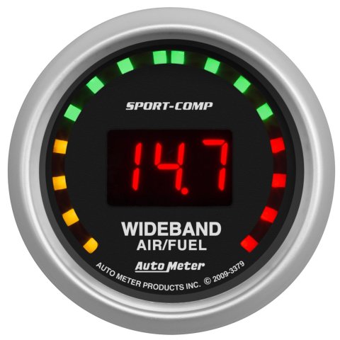 Autometer Sport-Comp 52mm Digital Wideband Air/Fuel Ratio Street Gauge