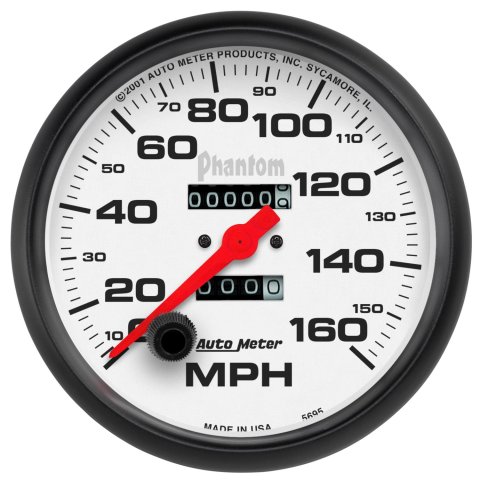 Autometer Phantom 5in 160 MPH In-Dash Mechanical Speedometer