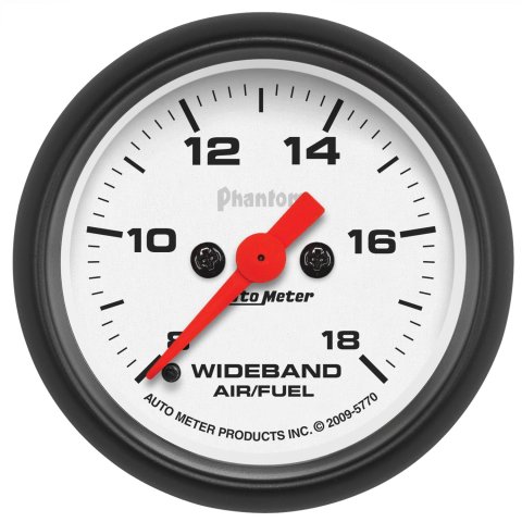 Autometer Wideband 2 1/16 inch Full Sweep Electric Air/Fuel Ratio Analog