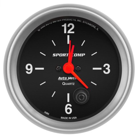 Autometer 2-5/8in 12 Hour Analog Clock Gauge
