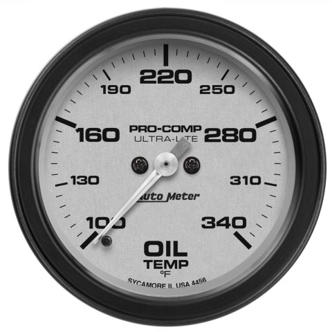 Autometer Ultra-Lite 2-5/8in 100-340F Oil Temp Gauge - Digital Stepper Motor