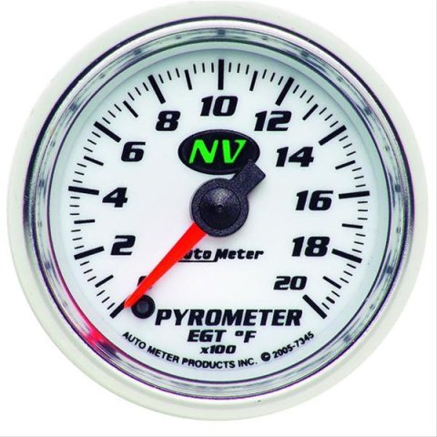 Autometer NV 52mm 0-2000 Deg F Digital Stepper Motor Pyrometer Gauge