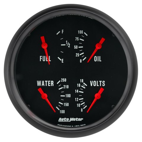 Autometer Z-Series Quad 5in. - 0 OhmE-90 OhmF