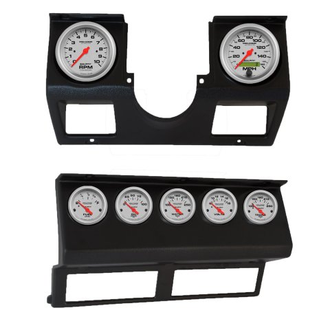 Autometer Ultra-Lite Direct Fit Dash Kit 87-96 Jeep Wrangler YJ (Tach/MPH/FL/OilP/WTMP/VLT/TRNS)