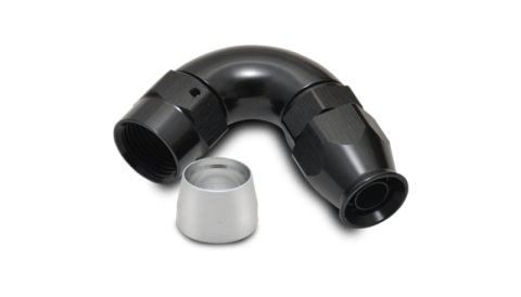 Vibrant -4AN 120 Degree Hose End Fitting for PTFE Lined Hose