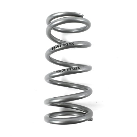 QA1 2-1/2in ID High Travel Spring - 7in Length x 300lbs/in - Silver Powder Coated