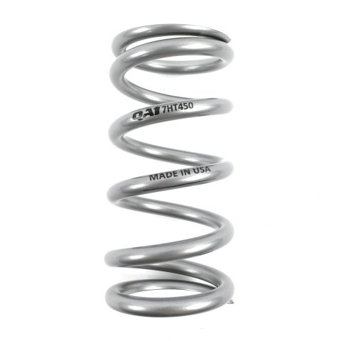 QA1 2-1/2in ID High Travel Spring - 7in Length x 450lbs/in - Silver Powder Coated