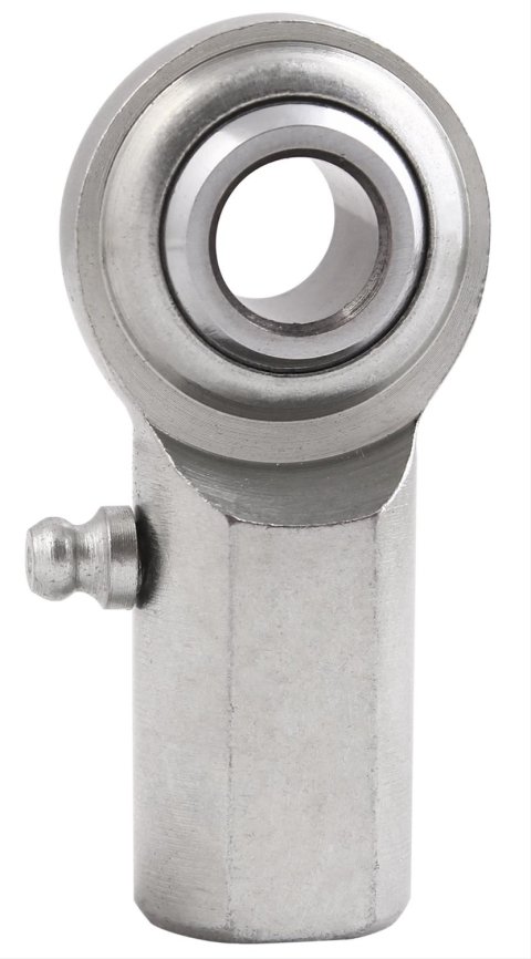 QA1 C Series 2-Pc Rod End - Female/Right Hand - .3125in Bore x 5/16-24 w/Zerk - Carbon Steel