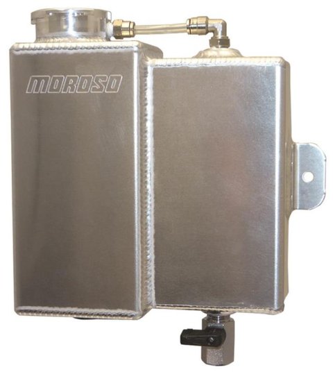 Moroso Universal Coolant Expansion & Recovery Tank - Billet Filler Neck - 1.25qt