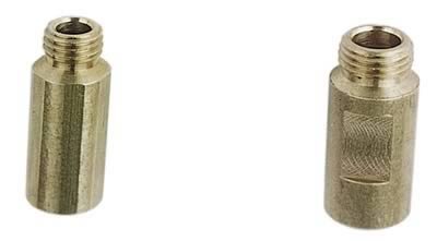 Moroso Jet Spacer - Holley - 1/4in-32 STD - Brass - 2 Pack