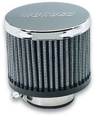 Moroso Filtered Valve Cover Breather - Clamp-On - No Hood - 1-3/8in ID