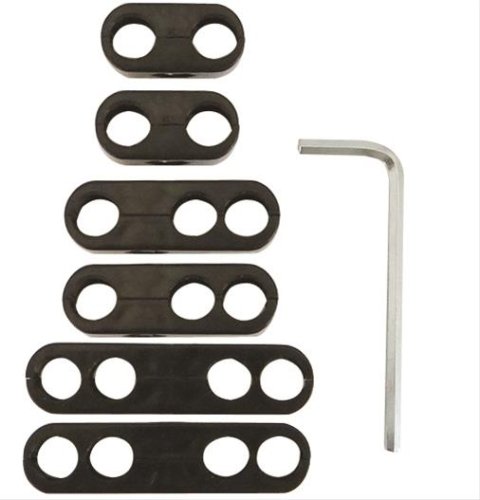 Moroso Spark Plug Wire Separator Kit w/Allen Wrench - Split Design - Black