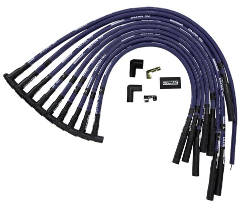 Moroso Chevrolet Big Block Ignition Wire Set - Ultra 40 - Sleeved - HEI - Straight - Blue