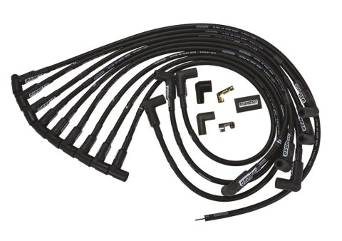 Moroso Chevrolet Small Block Ignition Wire Set - Ultra 40 - Unsleeved - HEI - Over Valve - Black