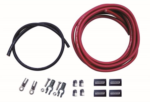 Moroso Remote Battery Cable Kit (Incl Positive & Negative Wire Screw Terminals)
