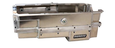 Moroso CN/Energy MFG/DRCE2 2-Piece Wet Sump Aluminum Oil Pan w/Double Power Kick Outs