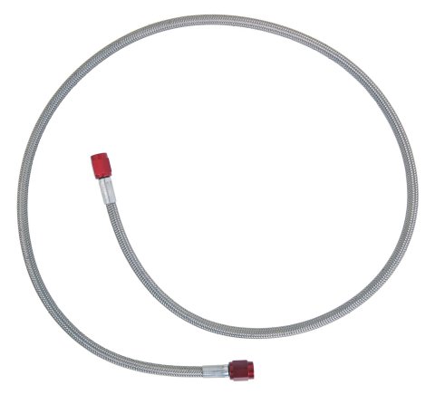 Nitrous Express 3AN 36in SS Braided Hose - Red