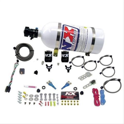 Nitrous Express Dual Nozzle Sport Compact Nitrous Kit (35-50-75HP) w/10lb Bottle
