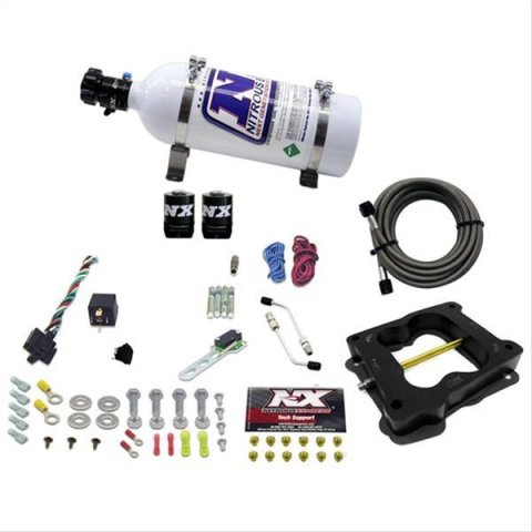 Nitrous Express Q-Jet/Holley Spread Bore Nitrous Kit (50-300HP) w/5lb Bottle