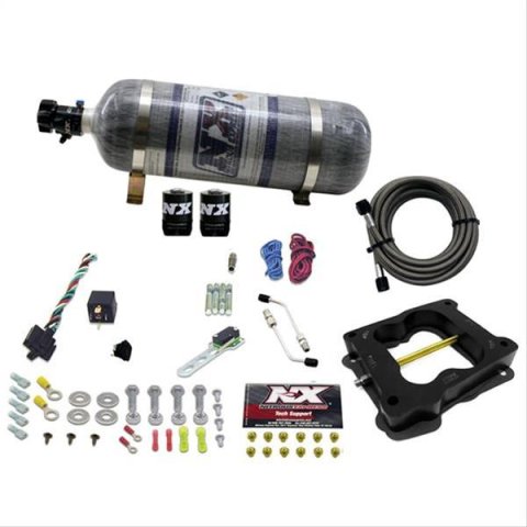 Nitrous Express Q-Jet/Holley Spread Bore Nitrous Kit (50-300HP) w/Composite Bottle