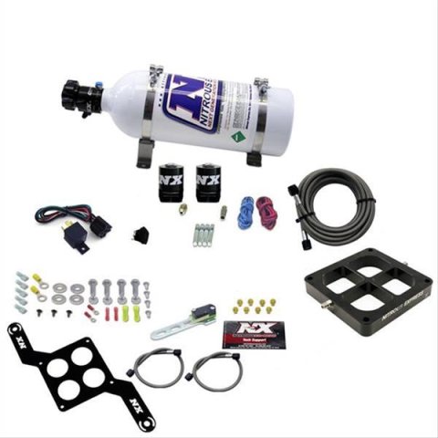 Nitrous Express Dominator Single Entry Billet Crossbar Stage 6 Nitrous Kit (50-300HP) w/5lb Bottle