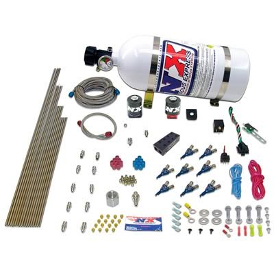 Nitrous Express V8AN Gasoline EFI (100-500HP) Nitrous Kit w/o Bottle