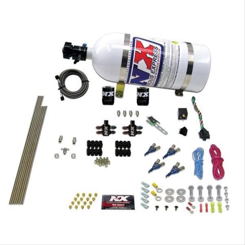 Nitrous Express 4 Cyl Gasoline EFI Nitrous Kit (50-250HP) w/10lb Bottle