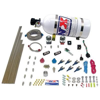 Nitrous Express 6 Cyl Alcohol Nitrous Kit (150-375HP) w/5lb Bottle