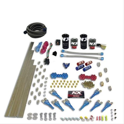 Nitrous Express 8 Cyl Shark Direct Port 4 Solenoids Nitrous Kit (200-600HP) w/o Bottle