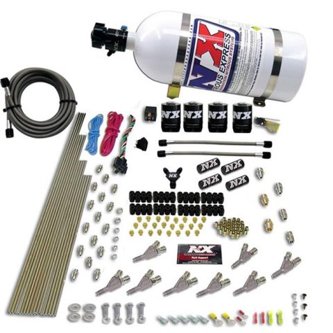 Nitrous Express 8-Cyl S.T.D.(Annular Nozzle) Direct Port for EFI Applications w/10lb Bottle