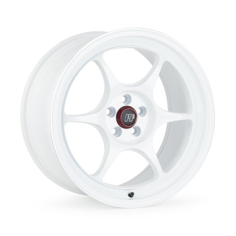 Enkei PF06 17x8.5 5x114.3 30mm Offset 75mm Bore White Machined Wheel